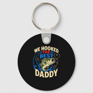 We haalden de papa vintage visserij ontwerp sleutelhanger