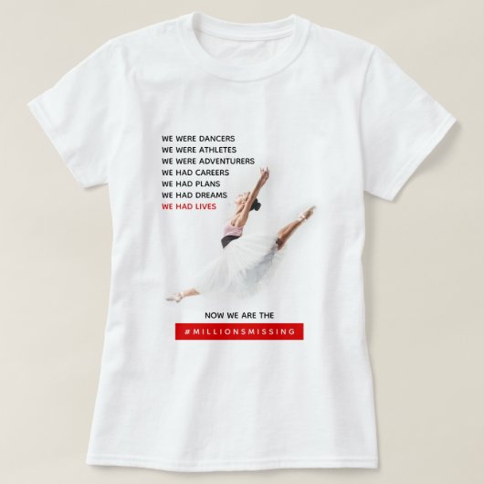 We Had Lives Myalgic Encephalomyelitis Awareness T-shirt (Design voorkant)