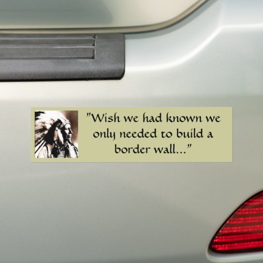 We hadden een grensmuur gebouwd bumpersticker (Op auto)