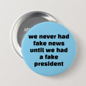 we hadden nooit nepnieuws... ronde button 7,6 cm (Voorkant /achterkant)