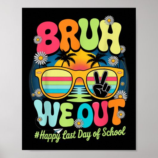We halen de laatste schooldag uit met een grappige poster (Voorkant)