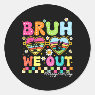 We halen gelukkige laatste schooldag van Groovy Te Ronde Sticker