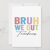 We halen leraar Bruh leraar uit de laatste schoold Kaart (Voorkant)