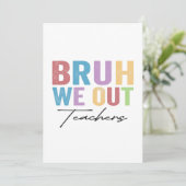 We halen leraar Bruh leraar uit de laatste schoold Kaart (Staand voorkant)