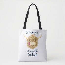 We Hamish Highland Cow, iedereen is Schots! Tote Bag