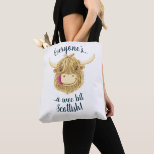 We Hamish Highland Cow, iedereen is Schots! Tote Bag