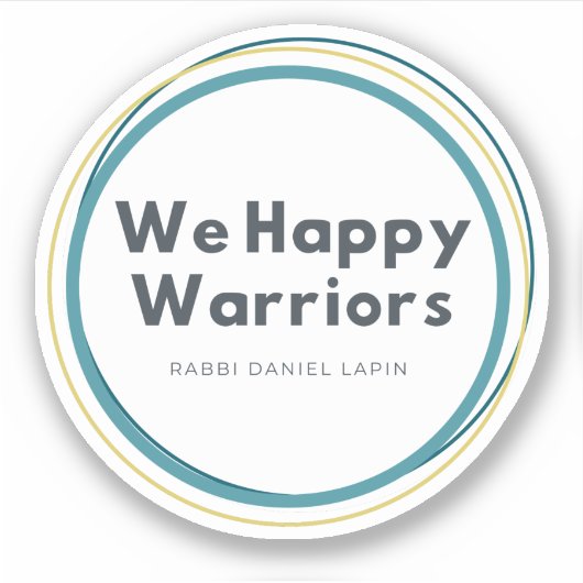 We Happy Warriors Sticker (Voorkant)