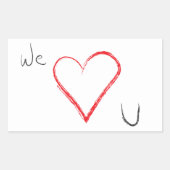 We harten u stickers (Voorkant)