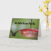 We haten het om je te zien gaan met vrijwillige pe kaart (Gele Bloem)