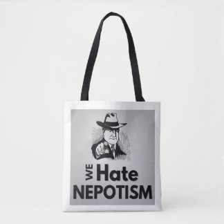 We haten nepotisme - Canvas tas