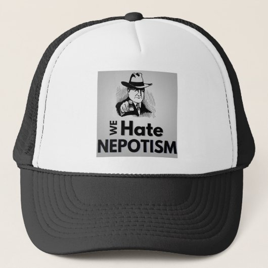 We haten nepotisme - Trucker Hat Pet (Voorkant)