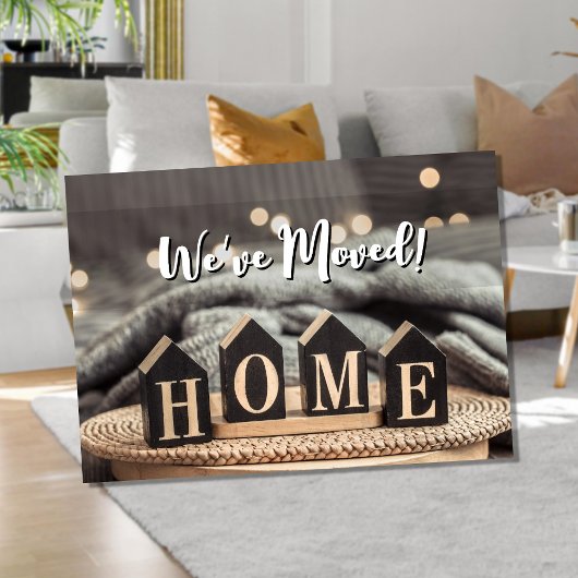 We Have a New Home Card | Moving Announcement for Bedankkaart
