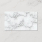 We Have Moved Faux Marble Moving Announcement Informatiekaartje (Achterkant)