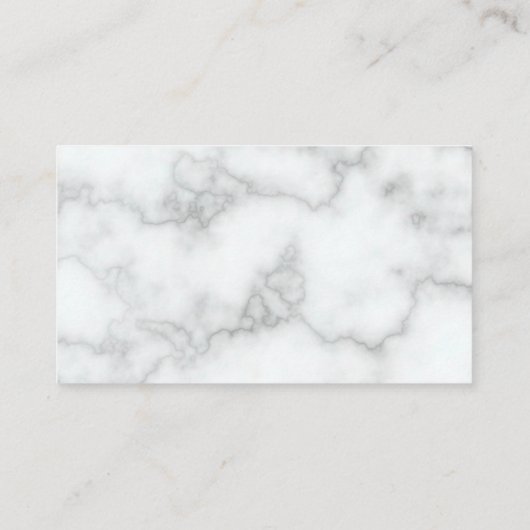 We Have Moved Faux Marble Moving Announcement Informatiekaartje (Achterkant)