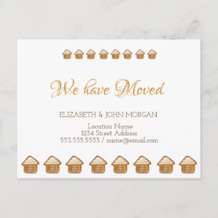 We Have Moved,Gingerbroodhuis Aankondigingskaart