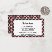 We Have Moved Kerstbomen Rood Groen (Budget) Notitiekaartje (Voorkant / Achterkant in situ)