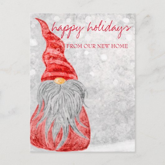 We Have Moved,Kerstkabouter  Aankondigingskaart (Voorkant)