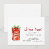 We Have Moved,Mailbox Brief Aan Sinterklaas Aankondigingskaart (Voorkant / Achterkant)