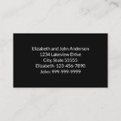 We Have Moved Script Moving Announecment Black Informatiekaartje (Achterkant)