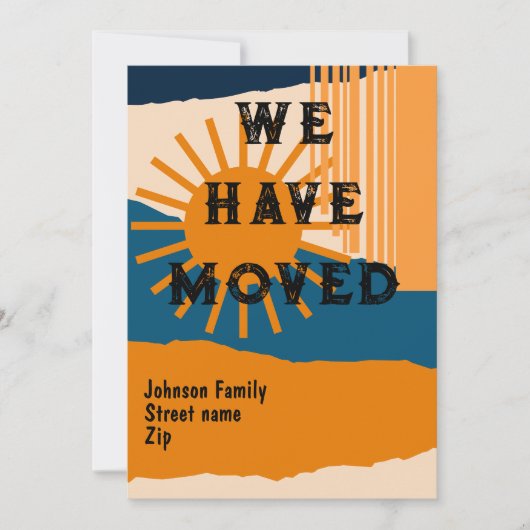 We Have Moved Sky is Falling Kaart (Voorkant)
