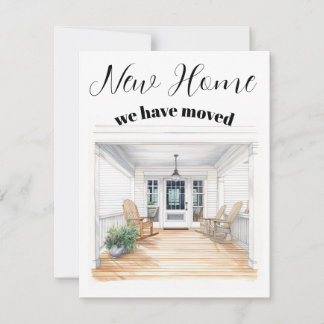 We Have Moved to a New Home Notitiekaartje