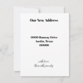We Have Moved to a New Home Notitiekaartje (Achterkant)