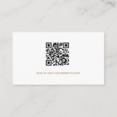 We have reserved seats Custom QR CODE Gold Informatiekaartje (Achterkant)