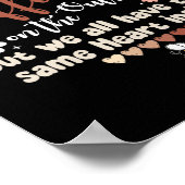 We Have Same Heart Inside Zwarte Geschiedenis Maan Poster (Hoek)