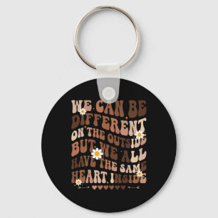 We Have Same Heart Inside Zwarte Geschiedenis Maan Sleutelhanger