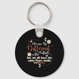 We Have Same Heart Inside Zwarte Geschiedenis Maan Sleutelhanger