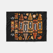 We Have The Same Heart Black History Month Afrikaa Fleece Deken (Voorkant (Horizontaal))