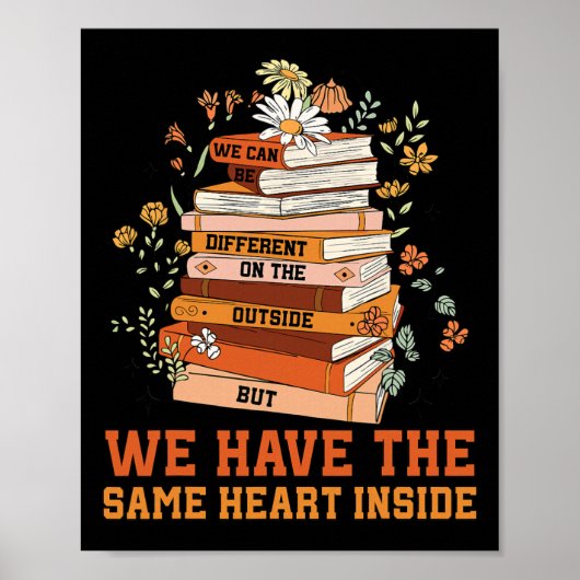 We Have The Same Heart Black History Month Afrikaa Poster (Voorkant)