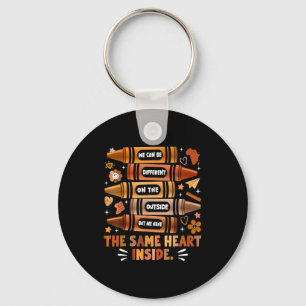 We Have The Same Heart Black History Month Afrikaa Sleutelhanger