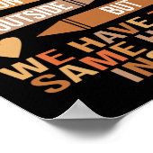 We Have The Same Heart Inside Unity Black History Poster (Hoek)