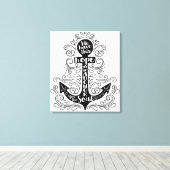 We have this hope as an anchor for the soul canvas afdruk (Insitu (Houten vloer))