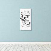 We have this hope as an anchor for the soul canvas afdruk (Insitu (Houten vloer))
