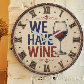 We Have Wine Rustic Wine Lover Kitchen Decor Grote Klok