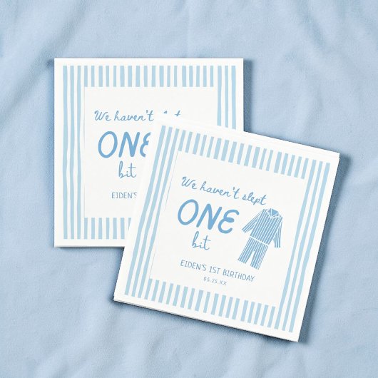 We Haven't Slept One Bit Pajamas Birthday Servet