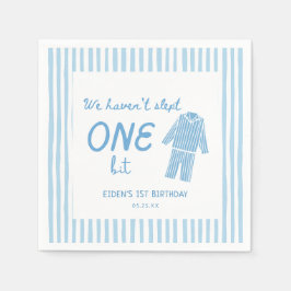 We Haven't Slept One Bit Pajamas Birthday Servet