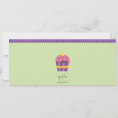 We "Heart" Cupcakes Long Invitation Kaart (Achterkant)