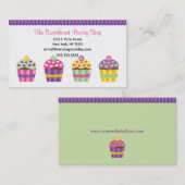 We "Heart" Cupcakes Visitekaartje (Voorkant / Achterkant)