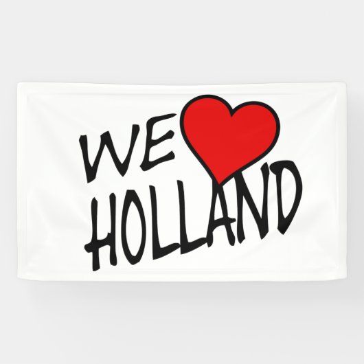 We Heart Holland bk op wt bnrcn Spandoek (Horizontaal)