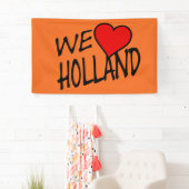 We Heart Holland op onze buik Spandoek (Insitu)