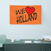We Heart Holland op onze buik Spandoek (Beurs)