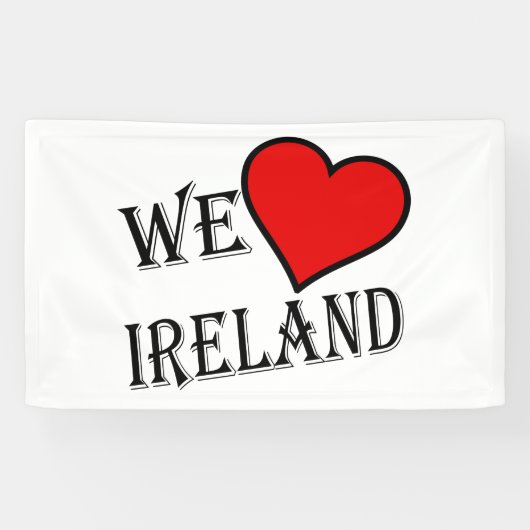 We Heart Ireland bk (h) bnrcna Spandoek (Horizontaal)