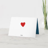 We Heart Love DAD | RODE BLUE | Happy Vaderdag Kaart (Achterkant)