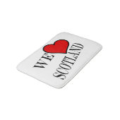 We Heart Scotland bk bmcnt Badmat (Gekanteld)