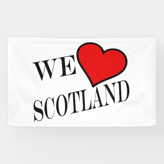 We Heart Scotland bk (h) bnrcnt Spandoek (Horizontaal)