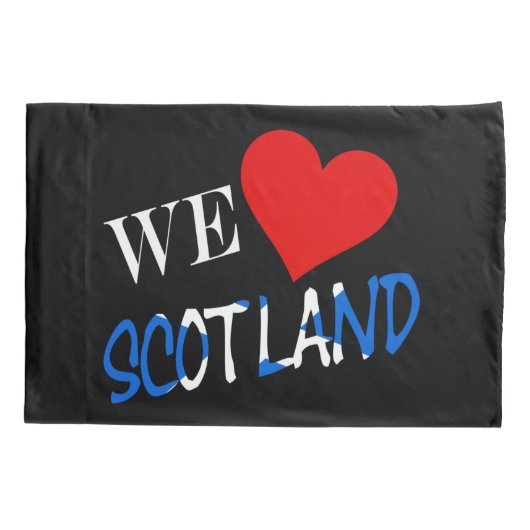 We Heart Scotland overlay pcnt Kussensloop (Achterkant)