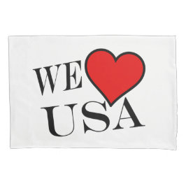We Heart USA bk pcnt Kussensloop